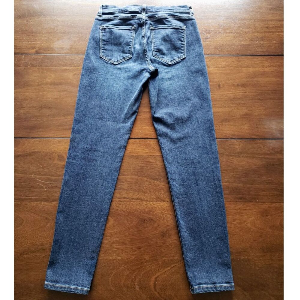 Banana Republic Mid Rise Skinny Leg Slim Fit Jean Una Wash Stretch Denim Size 26 - Picture 3 of 8